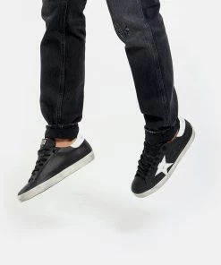 Golden Goose Baskets Homme Superstar Cuir Noir Blanc -Golden Goose-boutique golde look20180725 140 1 1 1