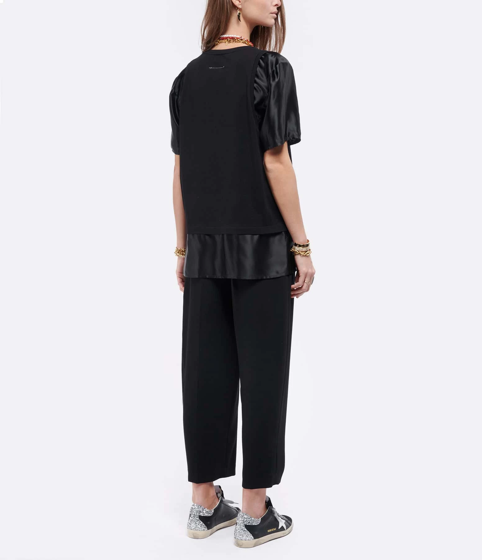 Golden Goose Baskets Superstar Cuir Suédé Glitter Blanc Argenté 9 Golden Goose Baskets Superstar Cuir Suédé Glitter Blanc Argenté – Image 7