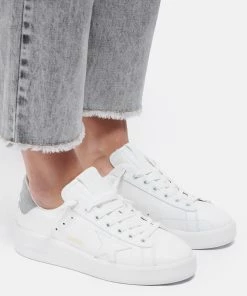 Golden Goose Baskets Pure Star Cuir Blanc Glitter Argenté -Golden Goose-boutique golde look20201210 92