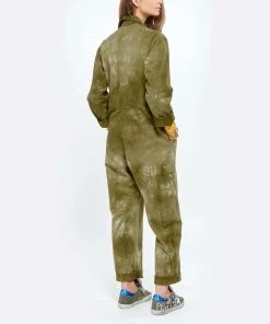 Golden Goose Baskets Superstar Cuir Canvas Cristal Kaki -Golden Goose-boutique golde look20210324 52