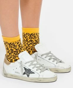 Golden Goose Baskets Superstar Sérigraphié Cuir Blanc Doré -Golden Goose-boutique golde look20210609 102