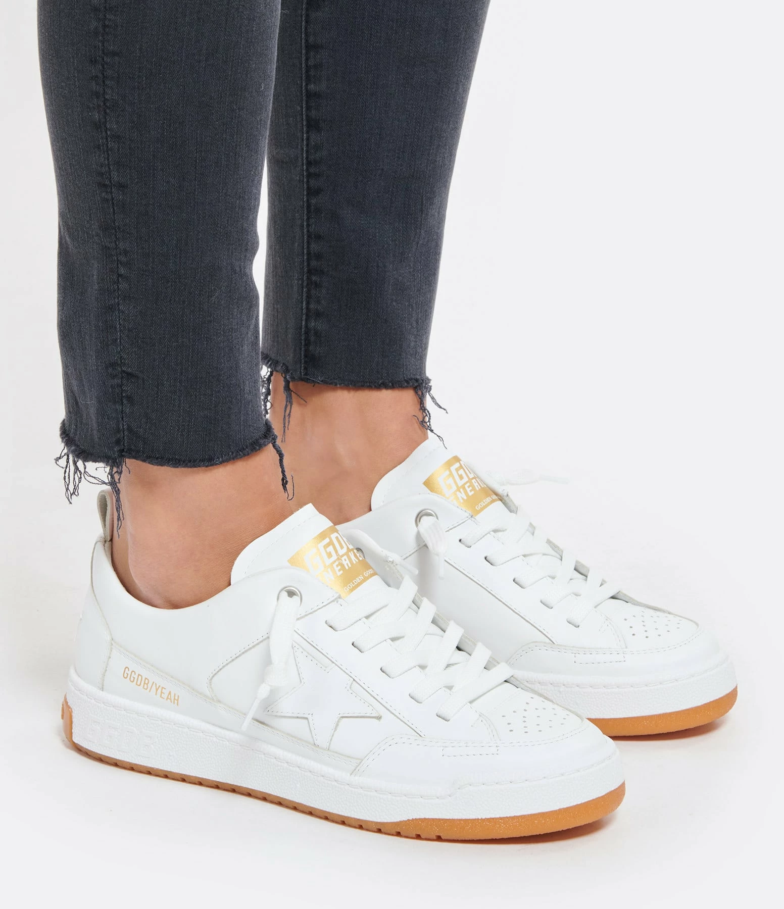 Golden Goose Baskets Yeah Cuir Blanc 6 Golden Goose Baskets Yeah Cuir Blanc – Image 4