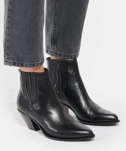 Golden Goose Bottines Sunset Cuir Noir 16 Golden Goose Bottines Sunset Cuir Noir -Golden Goose-boutique golde look20210715 41