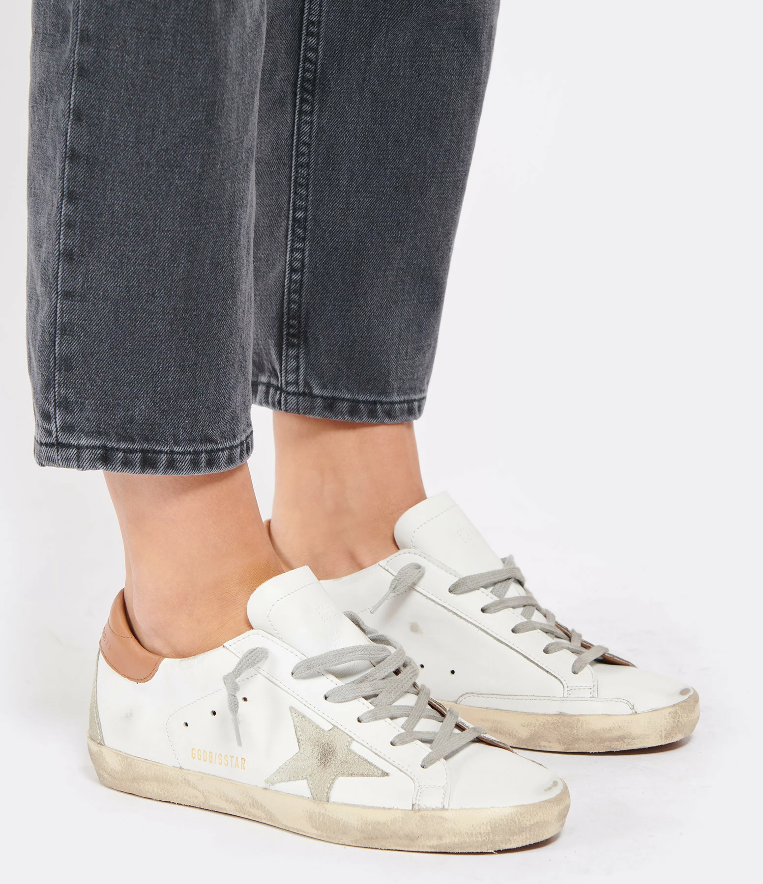 Golden Goose Baskets Superstar Cuir Blanc Marron 7 Golden Goose Baskets Superstar Cuir Blanc Marron – Image 5