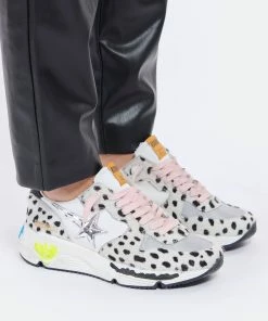 Golden Goose Baskets Running Cuir Pois Noir Blanc -Golden Goose-boutique golde look20210928 198