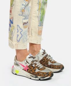 Golden Goose Baskets Running Cuir Léopard Argenté 14 Golden Goose Baskets Running Cuir Léopard Argenté -Golden Goose-boutique golde look20211028 48