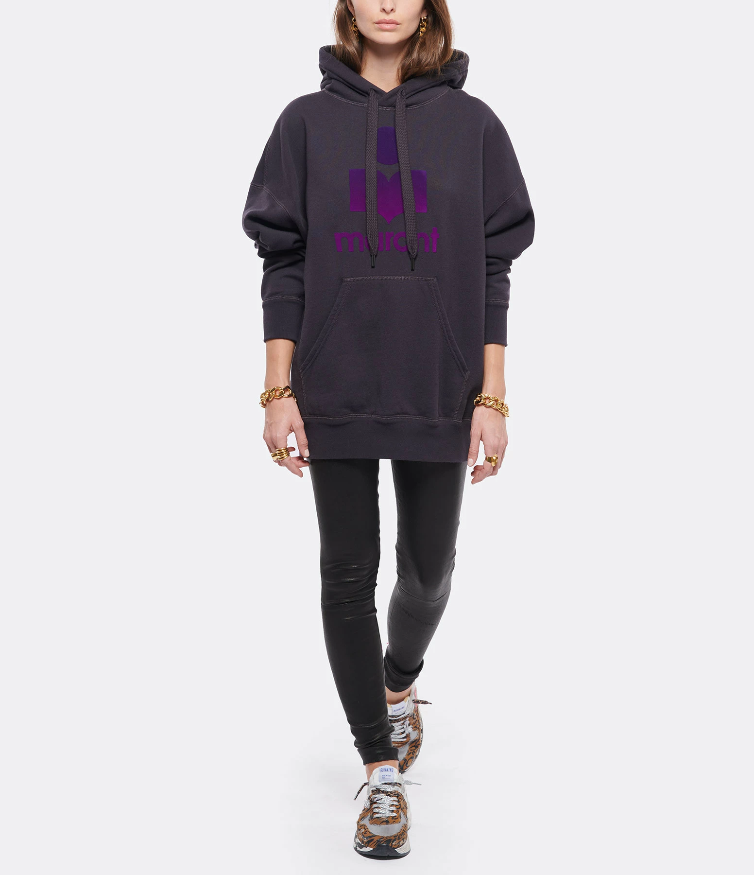 Golden Goose Baskets Running Cuir Léopard Argenté 9 Golden Goose Baskets Running Cuir Léopard Argenté – Image 7