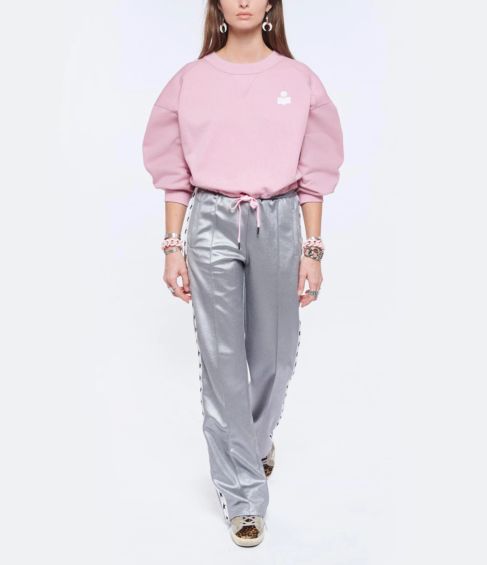 Golden Goose Baskets Superstar Cuir Argenté Léopard 8 Golden Goose Baskets Superstar Cuir Argenté Léopard – Image 6