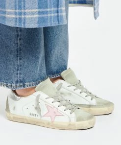 Golden Goose Baskets Superstar Cuir Blanc Argenté -Golden Goose-boutique golde look20211123 268