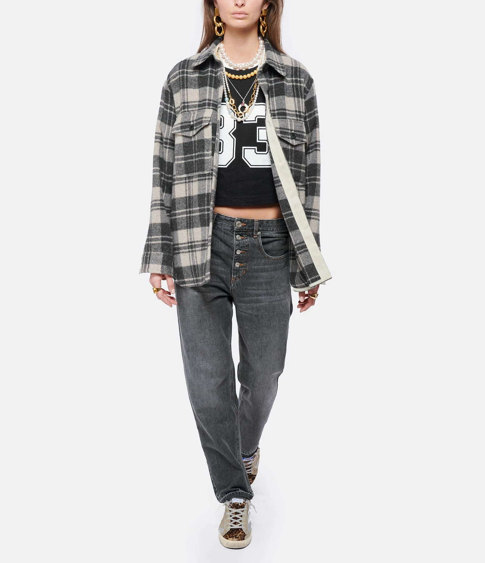Golden Goose Baskets Superstar Cuir Argenté Léopard 9 Golden Goose Baskets Superstar Cuir Argenté Léopard – Image 7