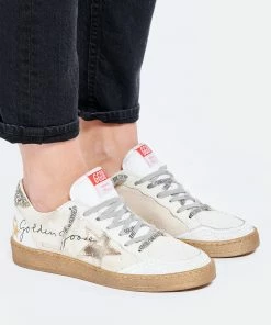 Golden Goose Baskets Ball Star Signature Cuir Blanc Argenté 14 Golden Goose Baskets Ball Star Signature Cuir Blanc Argenté -Golden Goose-boutique golde look20220111 224