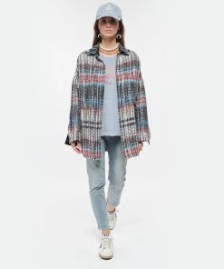 Golden Goose Baskets Ball Star Cuir Blanc Bleu Métallisé -Golden Goose-boutique golde look20220118 86