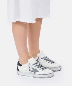Golden Goose Baskets Hi Star Cuir Blanc Noir -Golden Goose-boutique golde look20220201 197