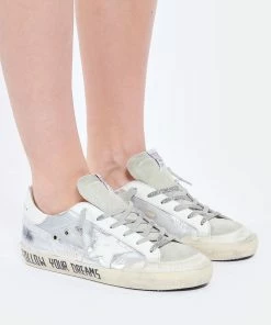 Golden Goose Baskets Superstar Sérigraphie Cuir Argenté 12 Golden Goose Baskets Superstar Sérigraphie Cuir Argenté -Golden Goose-boutique golde look20220216 124