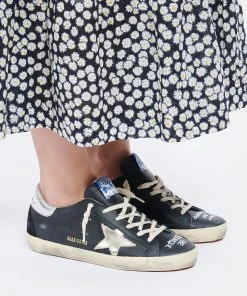 Golden Goose Baskets Superstar Cuir Noir Argenté 12 Golden Goose Baskets Superstar Cuir Noir Argenté -Golden Goose-boutique golde look20220216 75