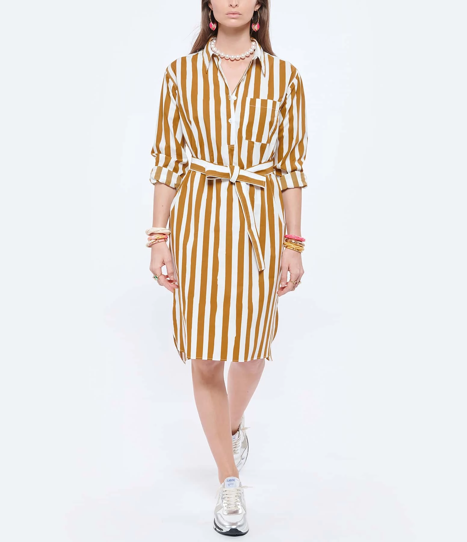 Golden Goose Baskets Running Cuir Blanc Argenté 14 Golden Goose Baskets Running Cuir Blanc Argenté – Image 12