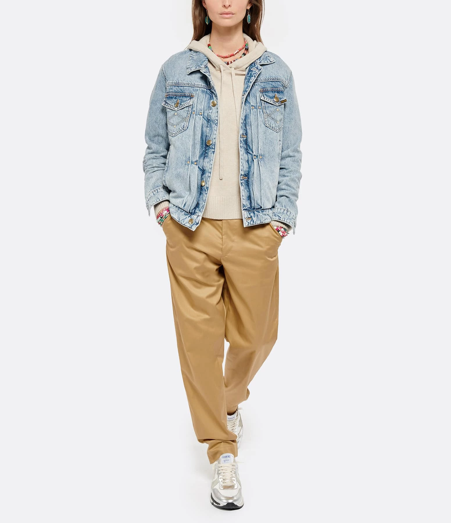 Golden Goose Baskets Running Sole Cuir Argenté Gris, Exclusivité Lulli 10 Golden Goose Baskets Running Sole Cuir Argenté Gris, Exclusivité Lulli – Image 8