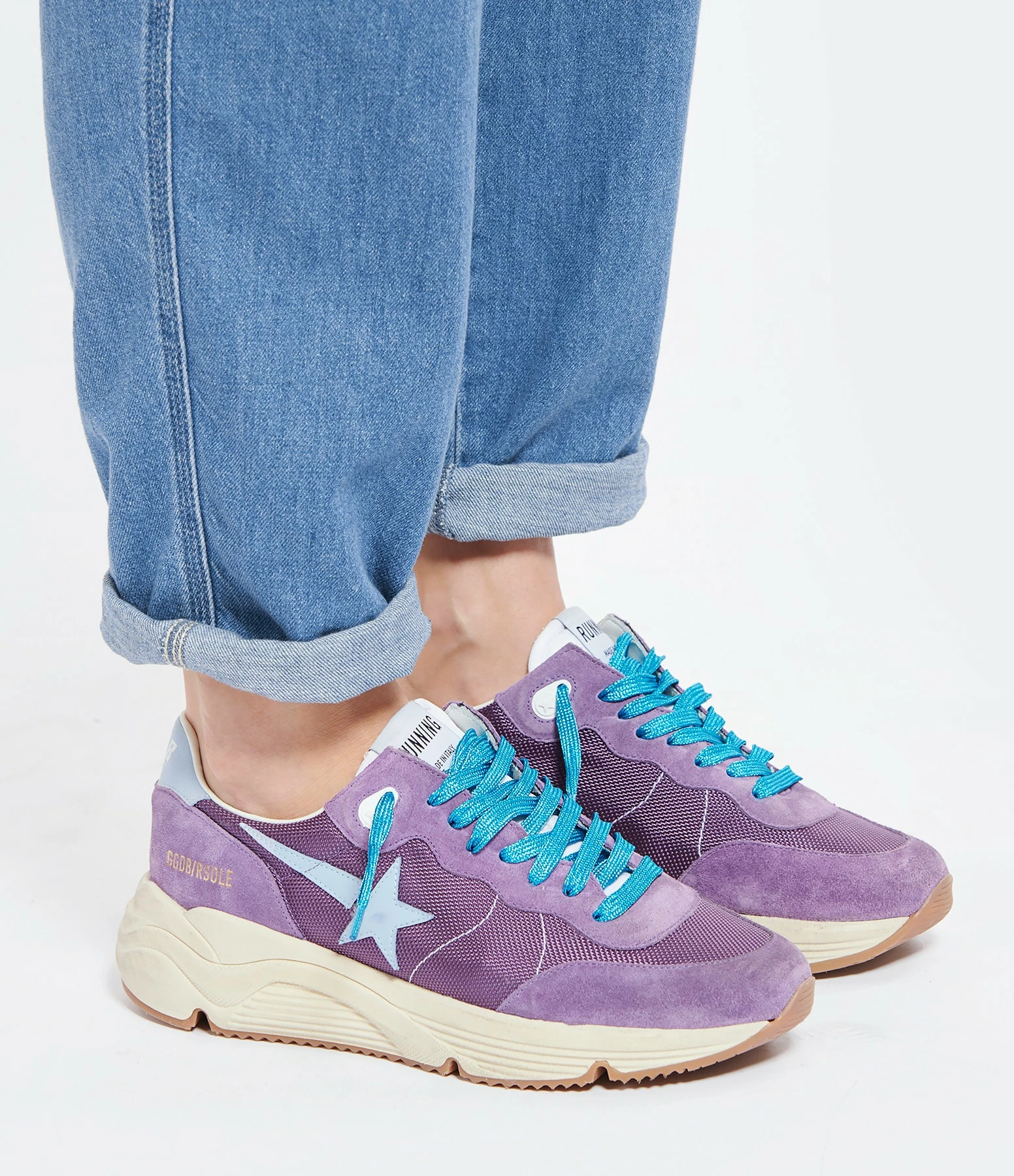 Golden Goose Baskets Running Cuir Suédé Violet 8 Golden Goose Baskets Running Cuir Suédé Violet – Image 6