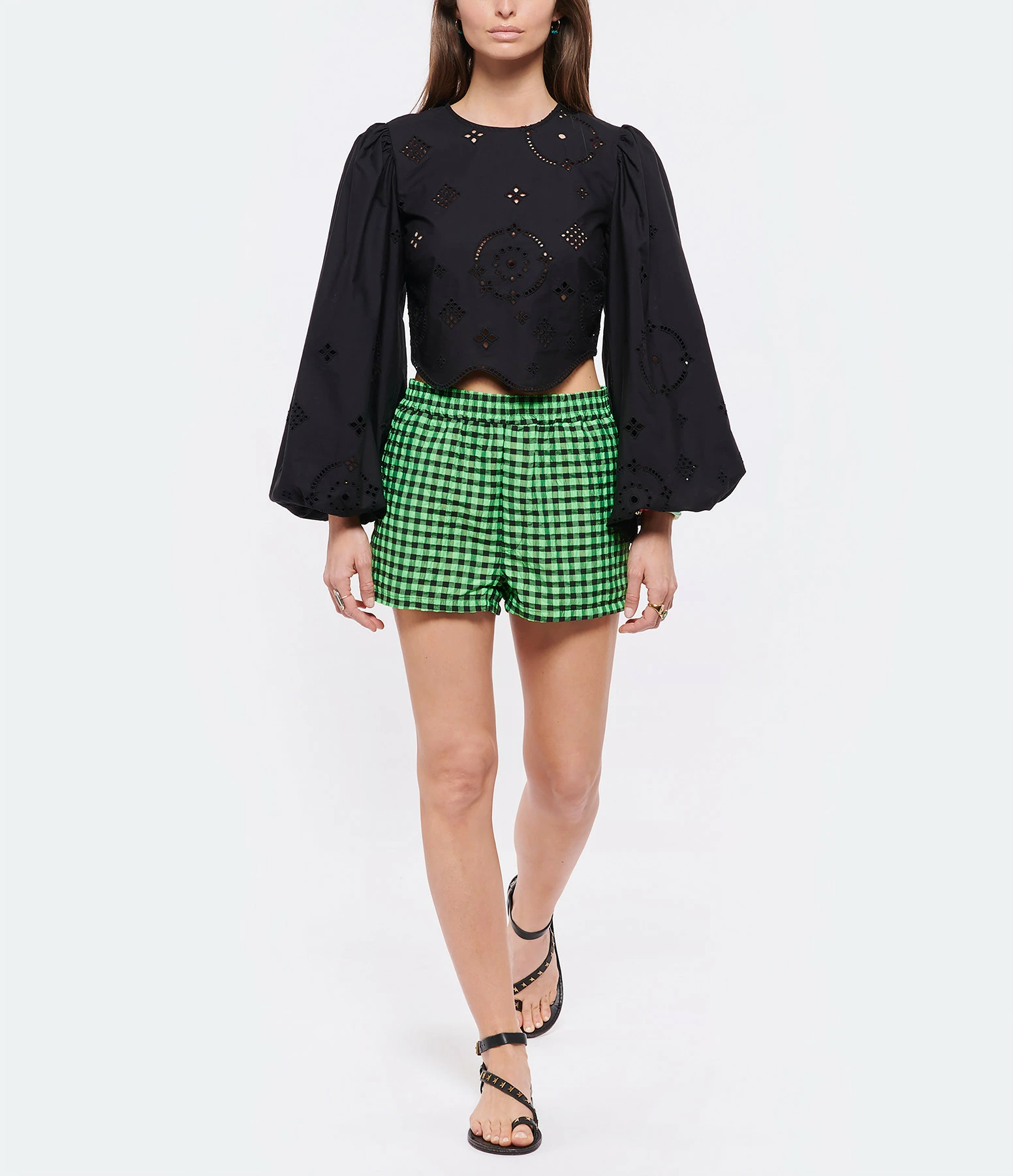 Golden Goose Sandales Janis Cuir Clous Noir 10 Golden Goose Sandales Janis Cuir Clous Noir – Image 8