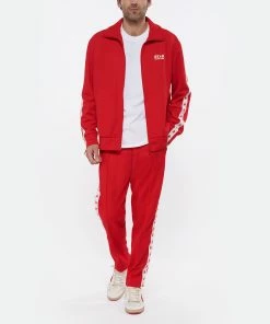 Golden Goose Baskets Homme Ball Star Cuir Blanc Rouge -Golden Goose-boutique golde look20220425 465
