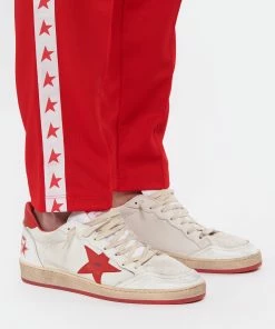 Golden Goose Baskets Homme Ball Star Cuir Blanc Rouge -Golden Goose-boutique golde look20220425 495