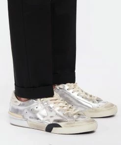 Golden Goose Baskets Homme Superstar Cuir Argenté Blanc -Golden Goose-boutique golde look20220425 567