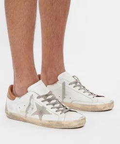 Golden Goose Baskets Homme Superstar Cuir Blanc Marron -Golden Goose-boutique golde look20220425 591