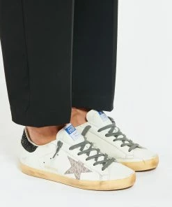 Golden Goose Baskets Superstar Cuir Blanc Crocodile -Golden Goose-boutique golde look20220608 24