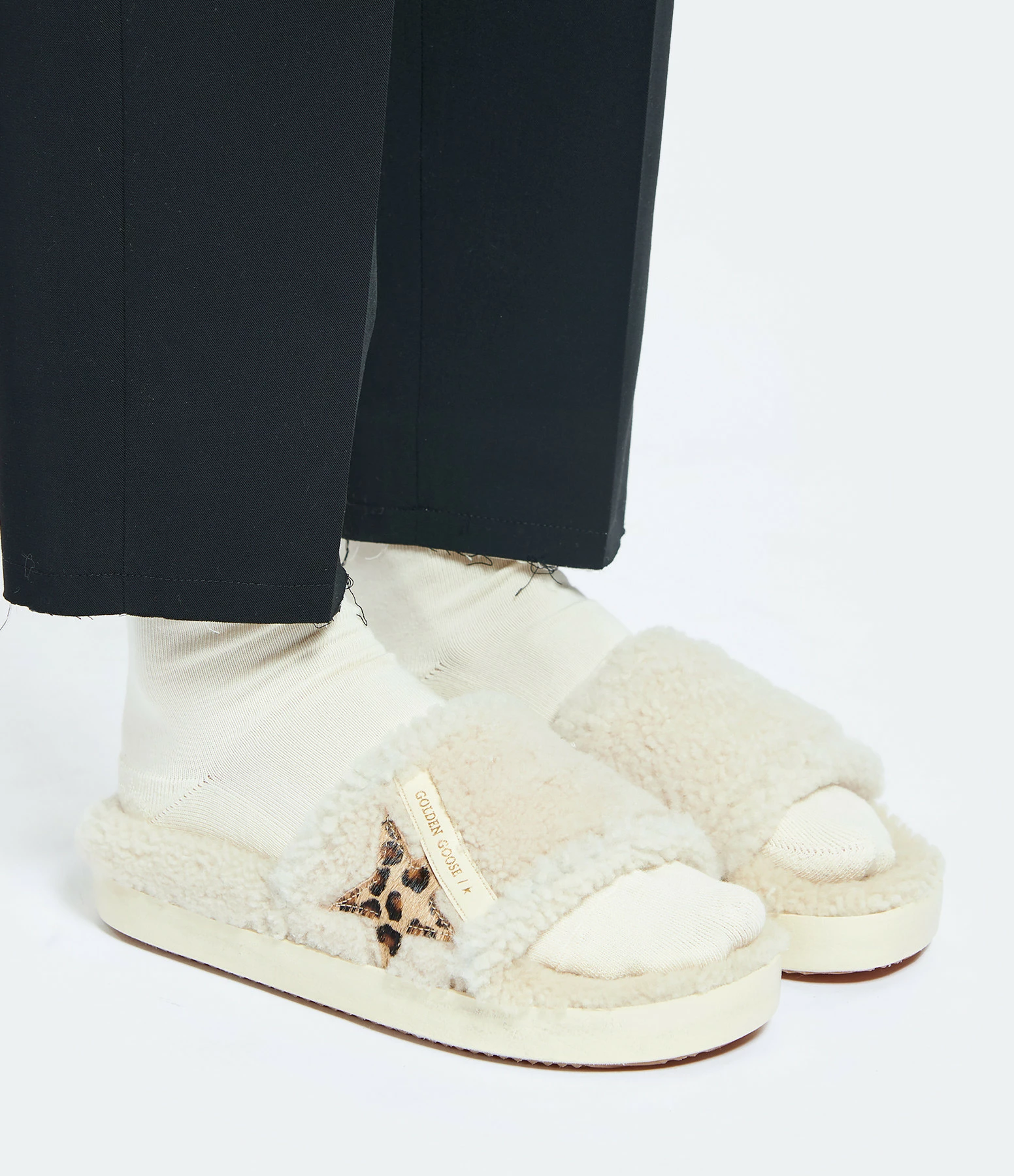 Golden Goose Mules Poolstar Cuir Beige Léopard 7 Golden Goose Mules Poolstar Cuir Beige Léopard – Image 5