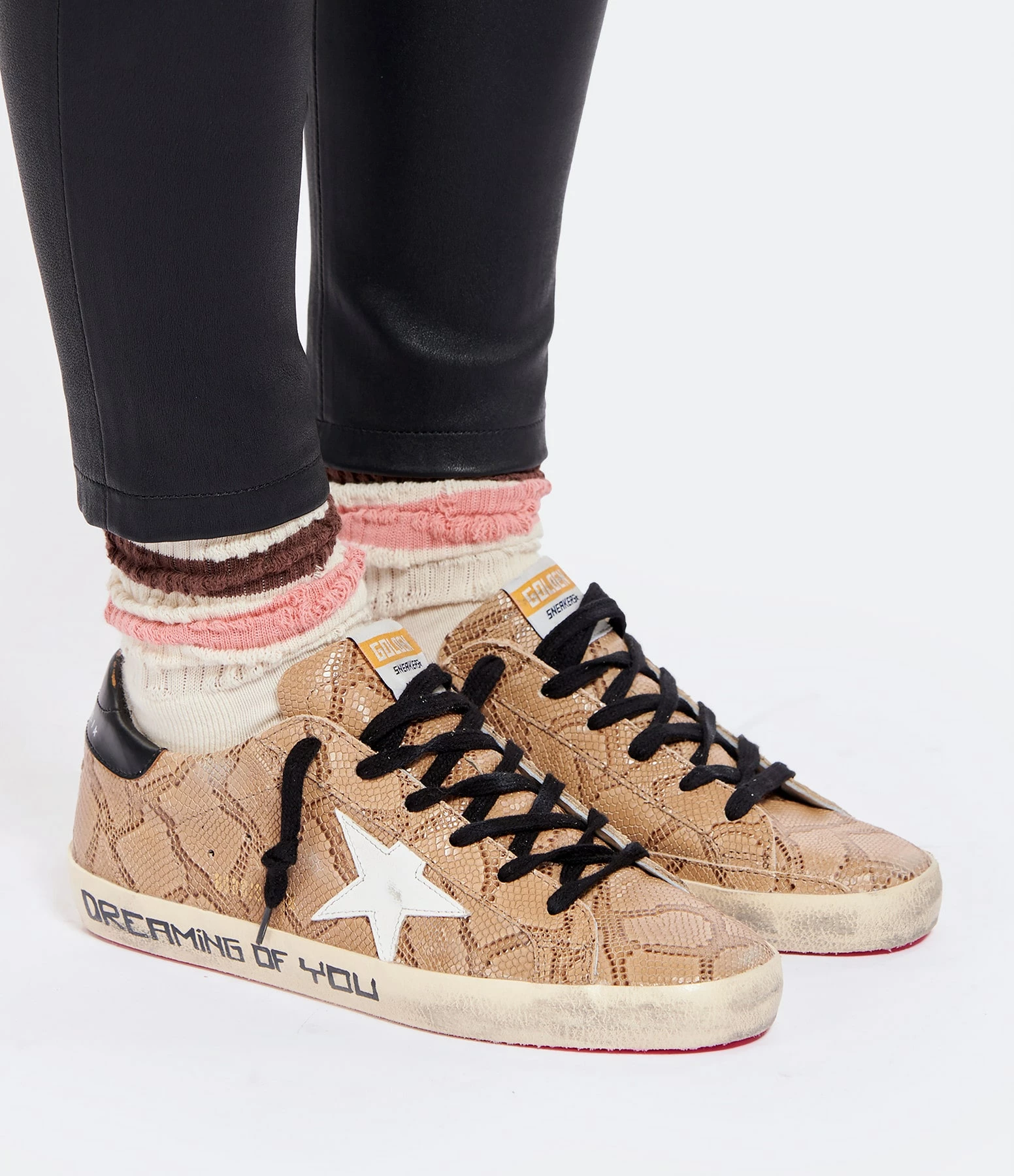 Golden Goose Baskets Superstar Cuir Marron Serpent 7 Golden Goose Baskets Superstar Cuir Marron Serpent – Image 5