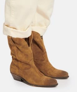 Golden Goose Bottes Wish Star Cuir Suédé Camel -Golden Goose-boutique golde look20220802 438