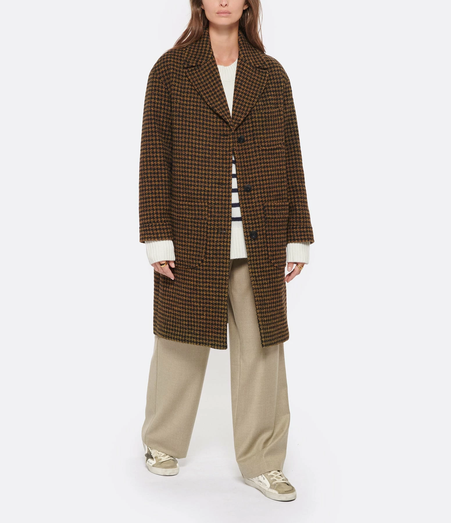 Golden Goose Baskets Superstar Sérigraphié Cuir Blanc Taupe 11 Golden Goose Baskets Superstar Sérigraphié Cuir Blanc Taupe – Image 9