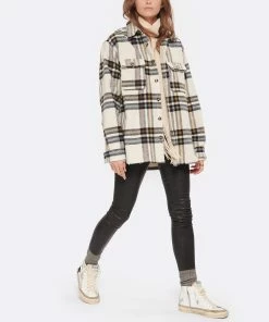 Golden Goose Baskets Slide Cuir Blanc Noir -Golden Goose-boutique golde look20220831 29