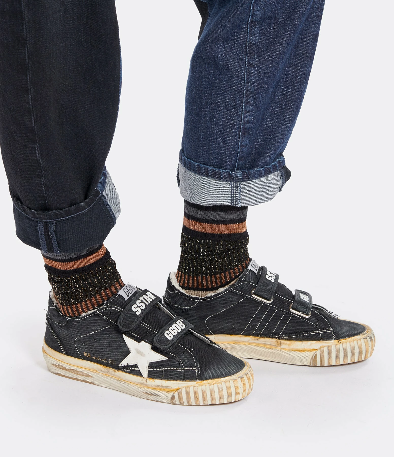 Golden Goose Baskets Old School Coton Noir Blanc 7 Golden Goose Baskets Old School Coton Noir Blanc – Image 5