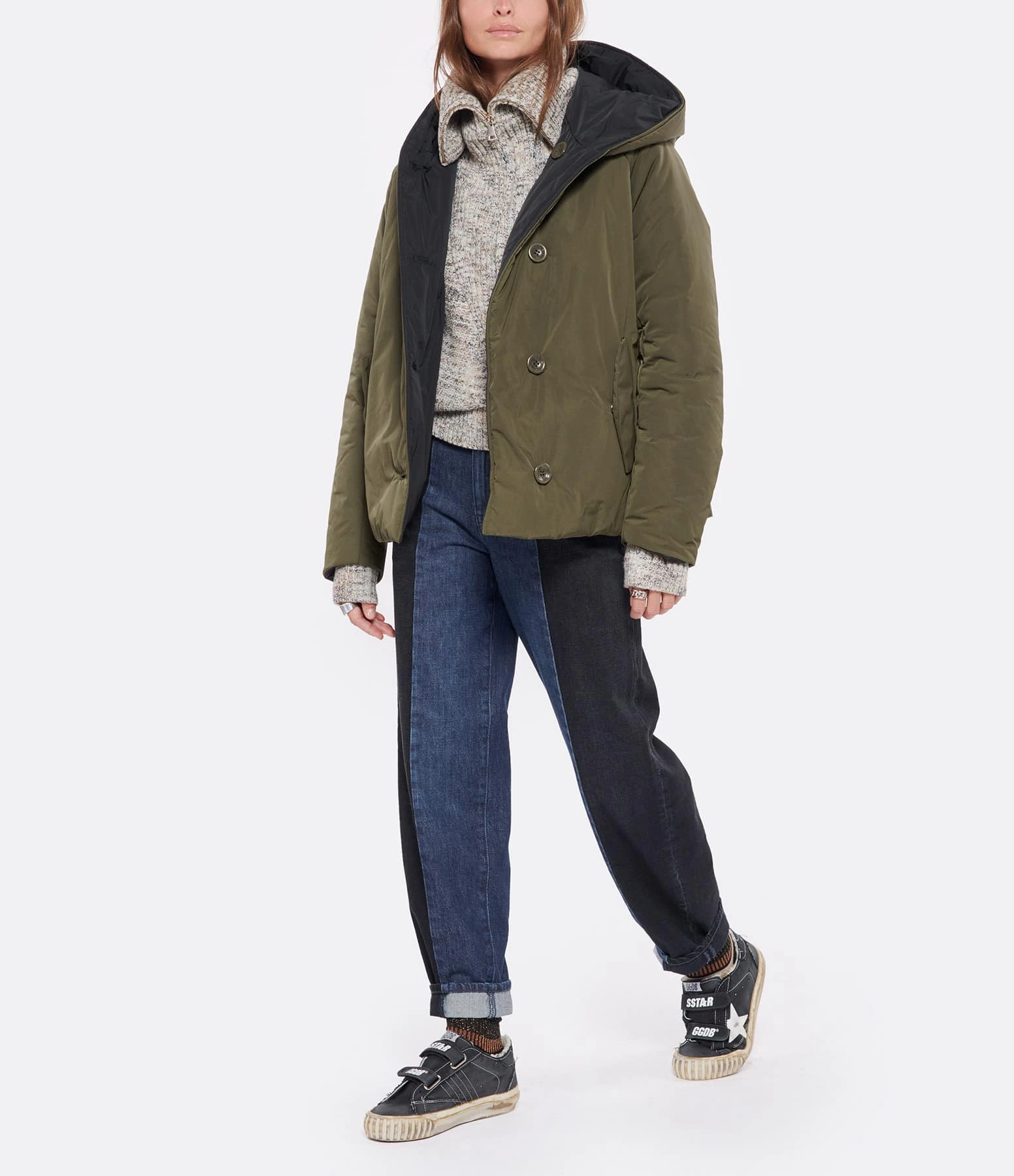 Golden Goose Baskets Old School Coton Noir Blanc 8 Golden Goose Baskets Old School Coton Noir Blanc – Image 6