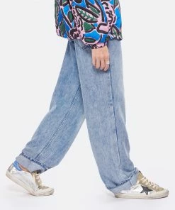 Golden Goose Baskets Superstar Cuir Argenté Taupe Bleu Cobalt -Golden Goose-boutique golde look20220906 399