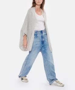 Golden Goose Baskets Superstar Cuir Argenté Taupe Bleu Cobalt -Golden Goose-boutique golde look20220906 405