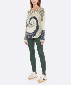 Golden Goose Baskets Superstar Cuir Crème Léopard Vert -Golden Goose-boutique golde look20220906 472