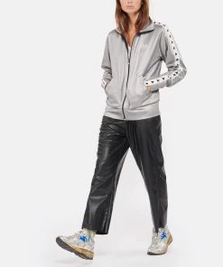 Golden Goose Baskets Running Dad Star Cuir Argenté Bleu -Golden Goose-boutique golde look20220907 192