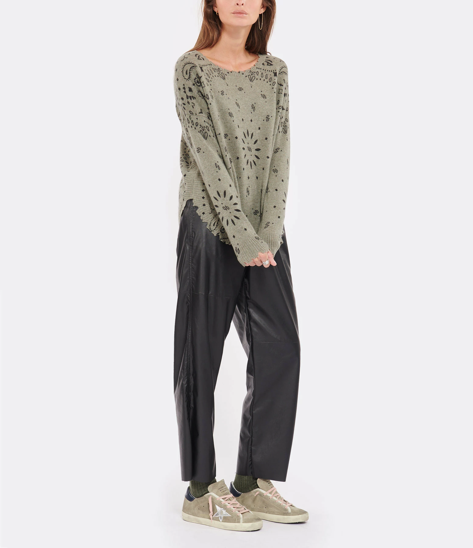 Golden Goose Baskets Superstar Cuir Taupe Argenté 8 Golden Goose Baskets Superstar Cuir Taupe Argenté – Image 6