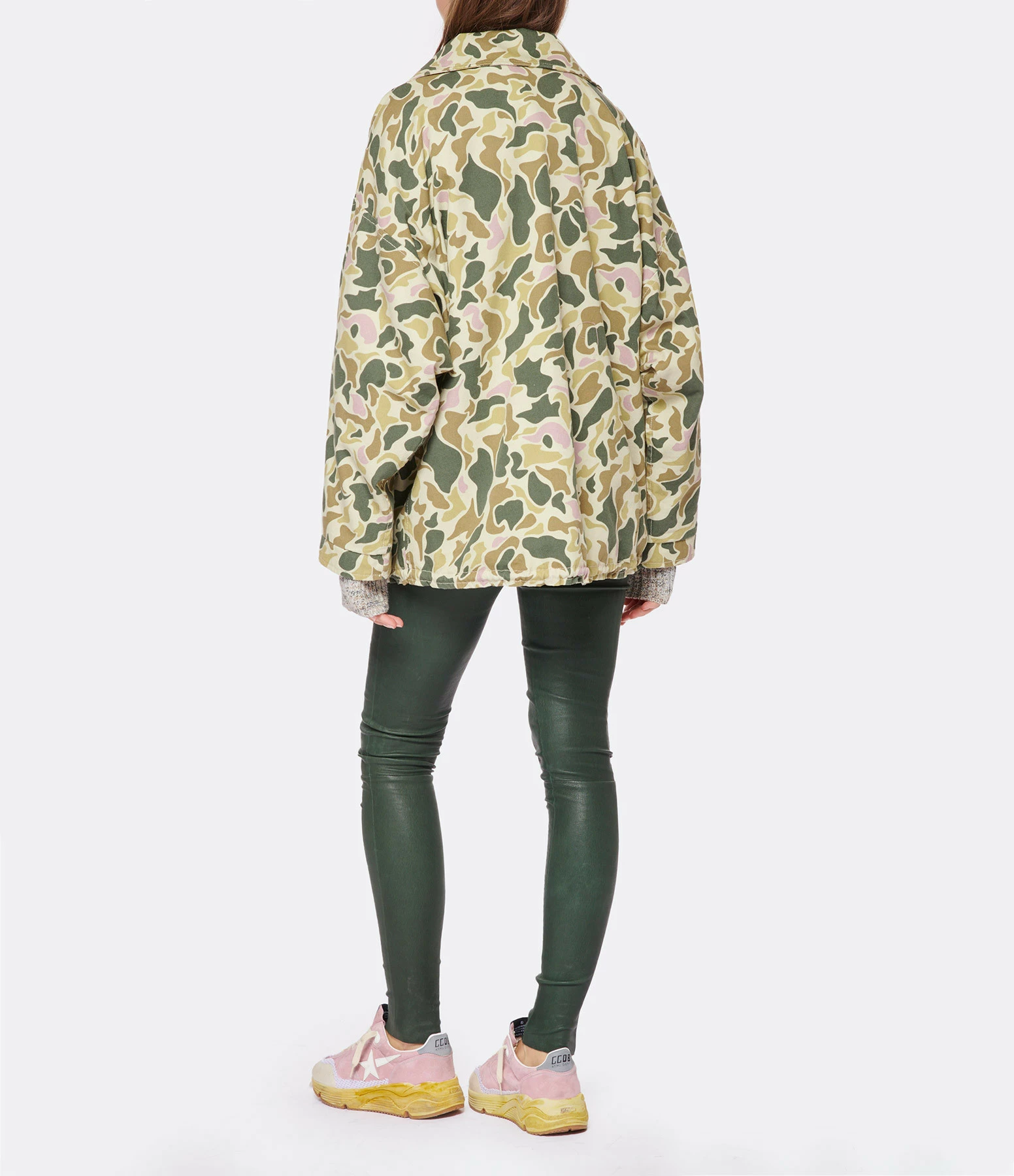 Golden Goose Baskets Running Sole Cuir Rose Blanc Argenté 9 Golden Goose Baskets Running Sole Cuir Rose Blanc Argenté – Image 7