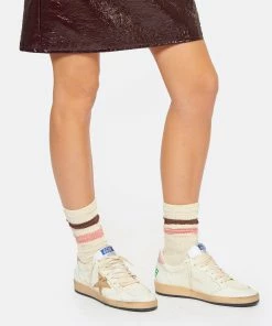Golden Goose Baskets Ball Star Serpent Cuir Beige Rose -Golden Goose-boutique golde look20221018 437