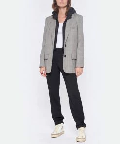 Golden Goose Baskets Slide Cuir Blanc Noir -Golden Goose-boutique golde look20221102 321