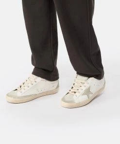 Golden Goose Baskets Superstar Cuir Blanc Gris Noir -Golden Goose-boutique golde look20221205 404