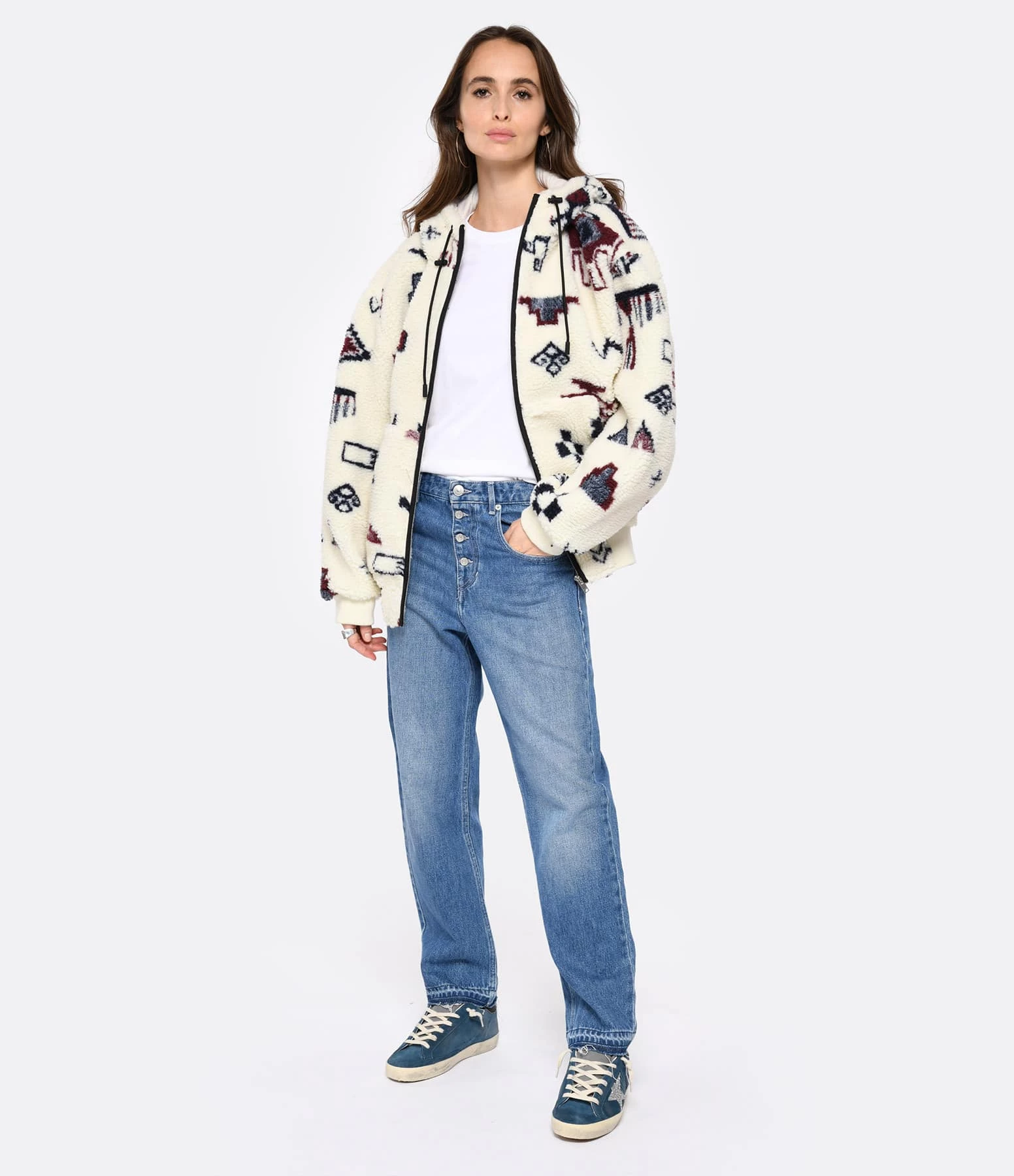 Golden Goose Baskets Superstar Cuir Bleu Argenté Noir 8 Golden Goose Baskets Superstar Cuir Bleu Argenté Noir – Image 6