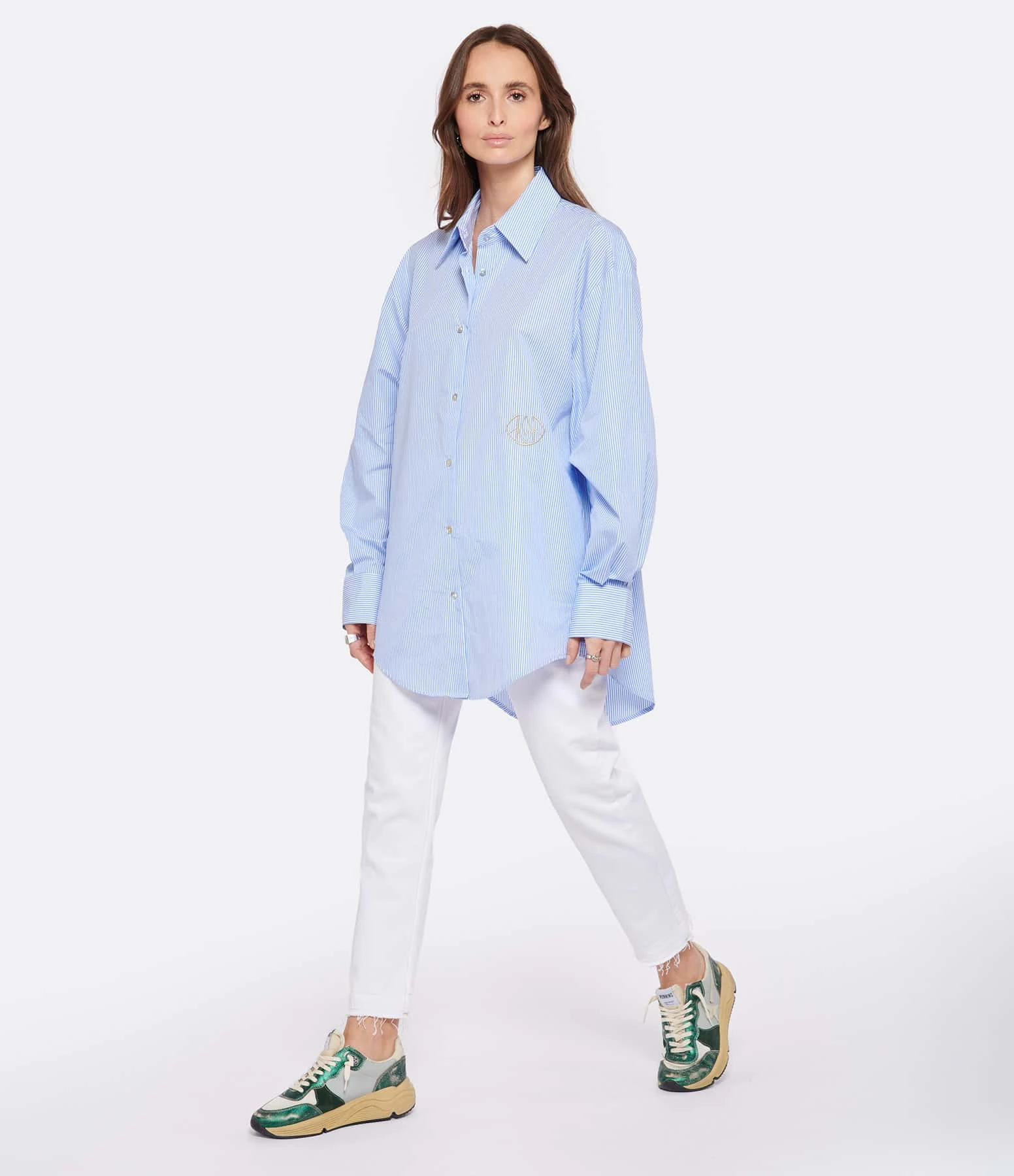 Golden Goose Baskets Running Cuir Vert Crème Ivoire 8 Golden Goose Baskets Running Cuir Vert Crème Ivoire – Image 6