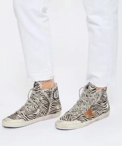 Golden Goose Baskets Francy Cuir Zèbre Tabac Noir -Golden Goose-boutique golde look20230104 155