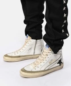 Golden Goose Baskets Homme Slide Cuir Blanc Noir 12 Golden Goose Baskets Homme Slide Cuir Blanc Noir -Golden Goose-boutique golde look20230116 171