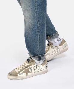 Golden Goose Baskets Homme Superstar Sérigraphié Cuir Blanc Taupe 16 Golden Goose Baskets Homme Superstar Sérigraphié Cuir Blanc Taupe -Golden Goose-boutique golde look20230116 203