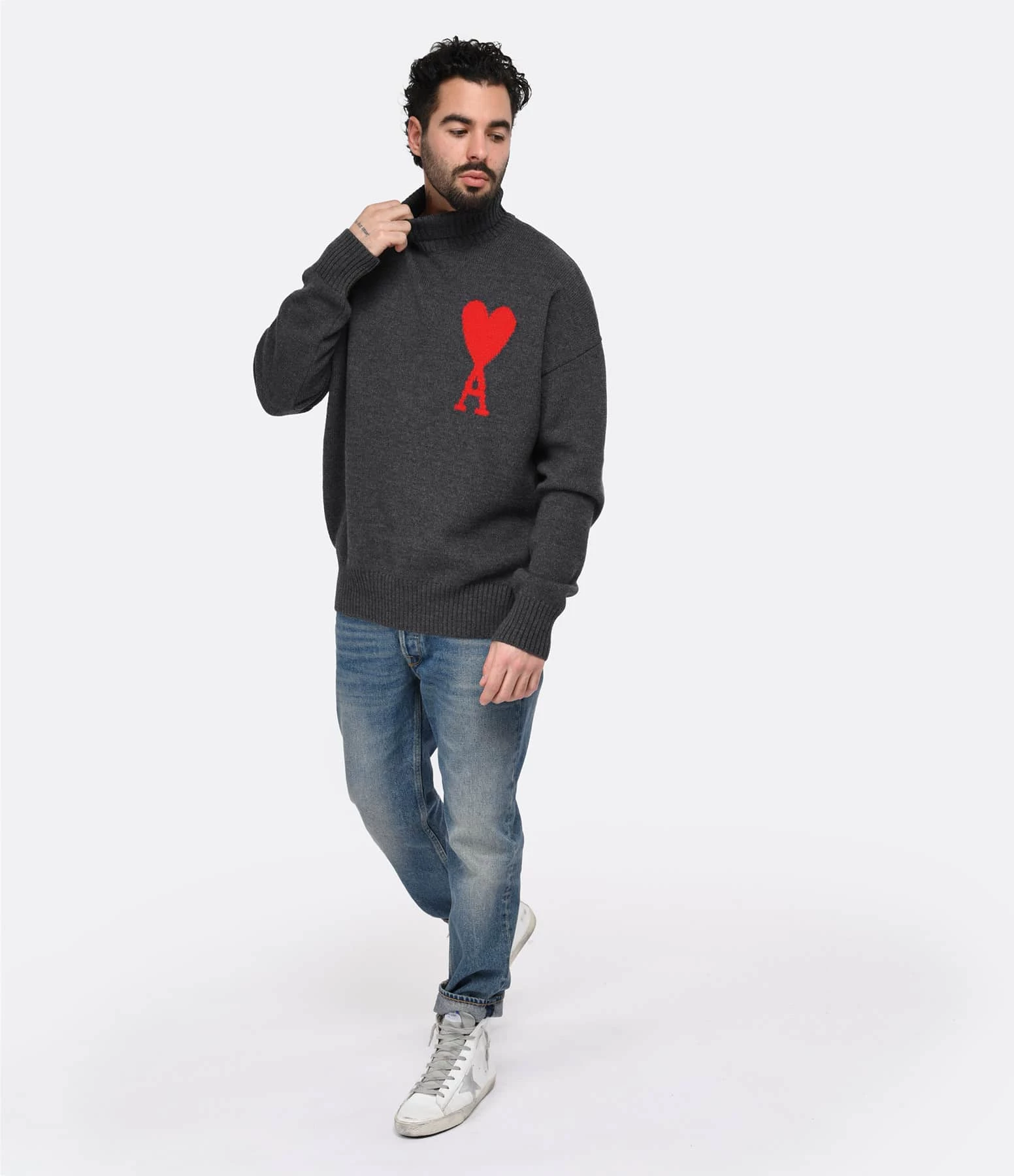 Golden Goose Baskets Homme Francy Cuir Blanc Argenté 8 Golden Goose Baskets Homme Francy Cuir Blanc Argenté – Image 6